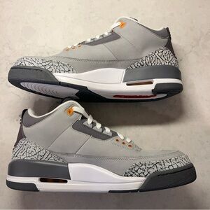 AIR JORDAN 3 LS Size 12 315297-062. Brand New. WITH BOX Never Worn. Cool grey
